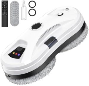 Fensterputzroboter mit Sprühfunktion – 5600Pa automatischer Fensterreiniger für Innen- und Außenfenster, inkl. 10 Lappen