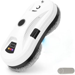 Fensterputzroboter von – Automatischer Fensterreiniger mit 5600PA Saugkraft & Sprühfunktion für Innen- und Außenfenster